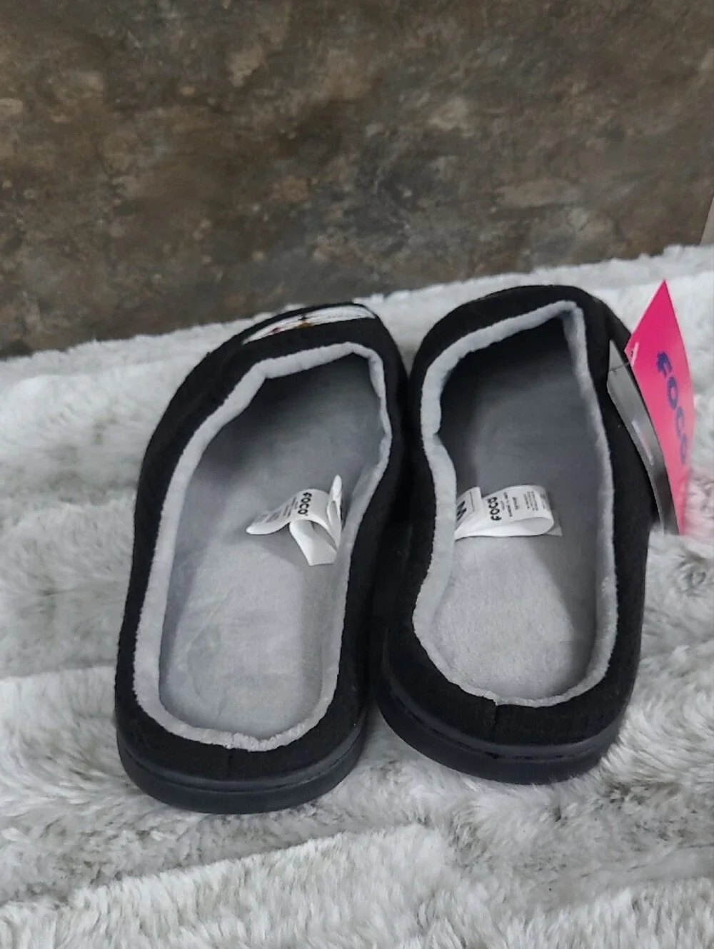 FOCO Pittsburgh Steelers Black Slide Sandals